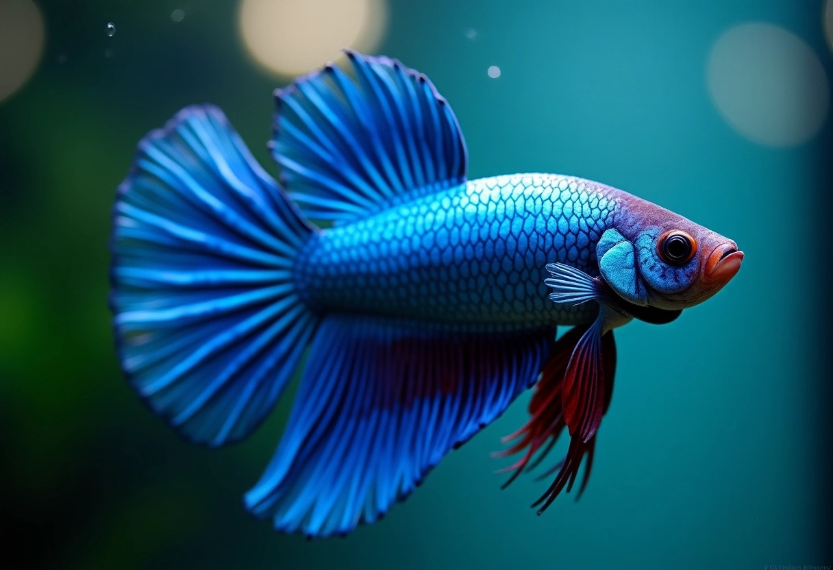 poisson combattant bleu