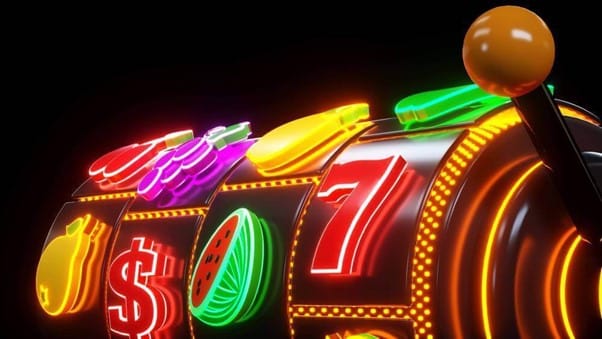 machine à sous en 3D sur un casino