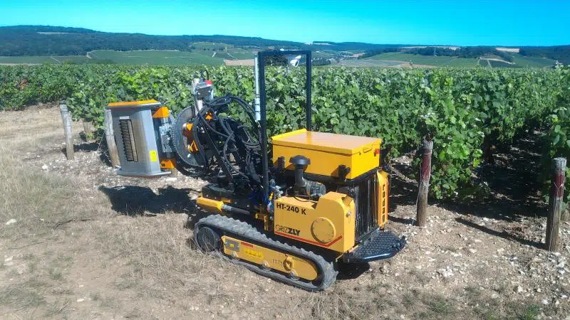 Un chenillard dans la viticulture : un choix intelligent