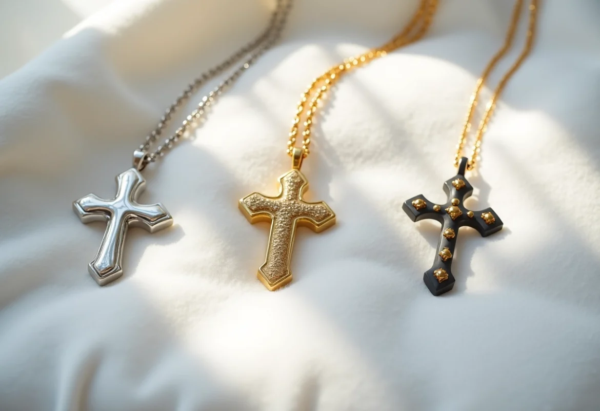matériaux colliers croix