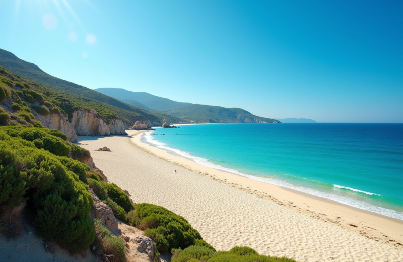 Exploration littorale : plages et criques de la carte de la Corse-du-Sud