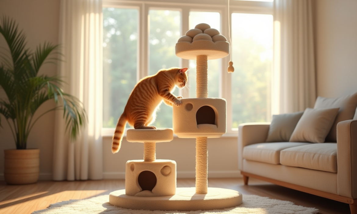 Les raisons de choisir un arbre à chat en forme de fleur pour votre foyer