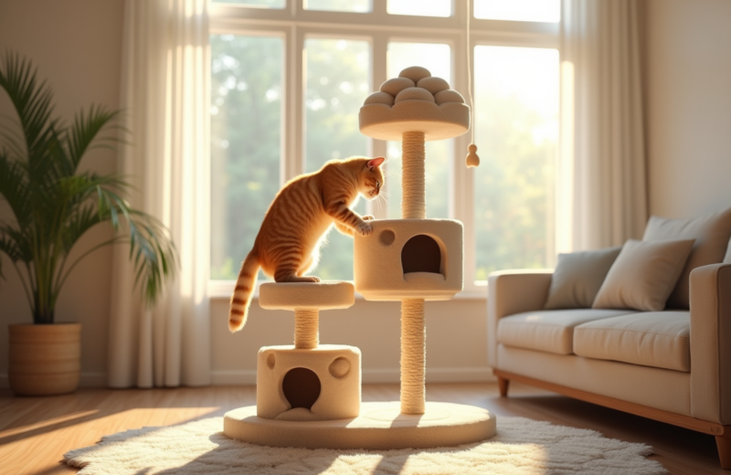Les raisons de choisir un arbre à chat en forme de fleur pour votre foyer