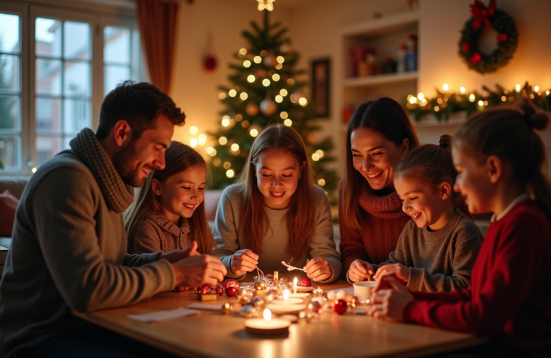 Rayonnez lors de vos soirées d’hiver avec une activité manuelle de Noël en famille