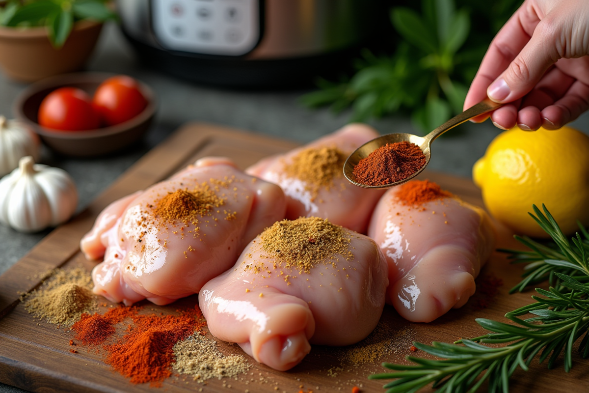 poulet épices