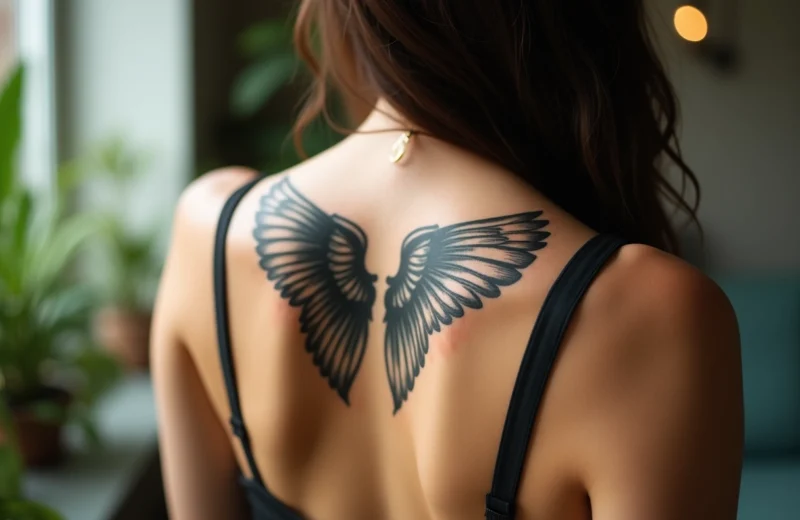 Tatouage d’aile d’ange : guide des styles et inspirations divines