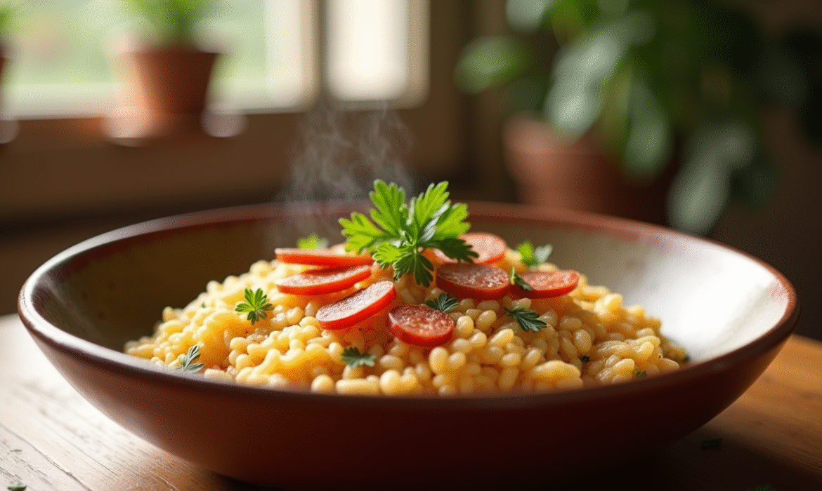 Des astuces pour un risotto au chorizo onctueux et savoureux