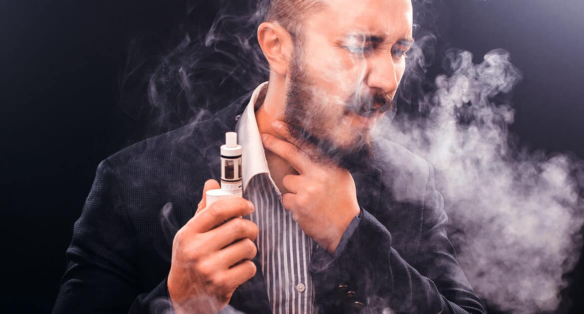 Pourquoi ma cigarette électronique me pique la gorge ?