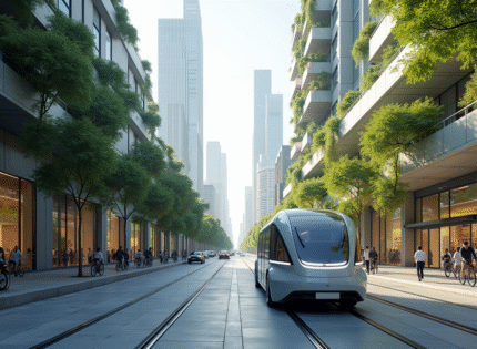 Transports dans la ville du futur en 2050 : comment se déplacer efficacement ?